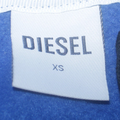 Diesel Mens Blue XS Pullover Hoodie Leisure Club Logo Fleece