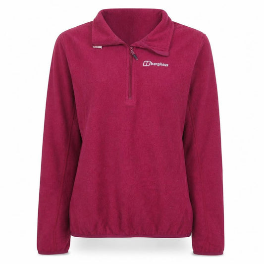 Berghaus Women’s Pink Fleece Pullover Sweatshirt Size M Half Zip Outdoor