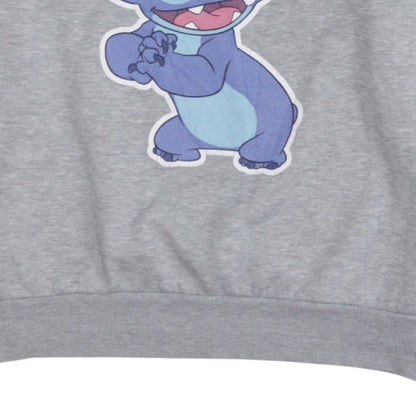 Disney Women’s Grey Stitch Sweatshirt L Character Print Pullover