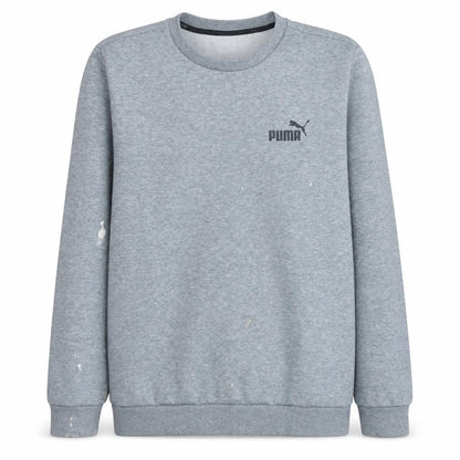 Puma Men's Grey Crew Neck Pullover Sweatshirt Size M