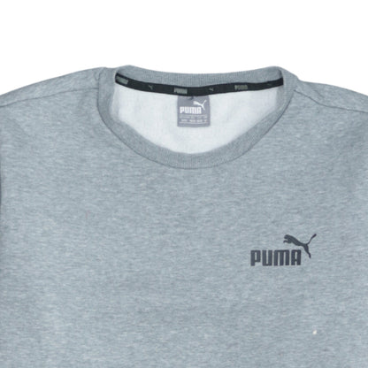 Puma Men's Grey Crew Neck Pullover Sweatshirt Size M