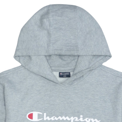 Champion Men's Grey XL Pullover Hoodie with Logo Print