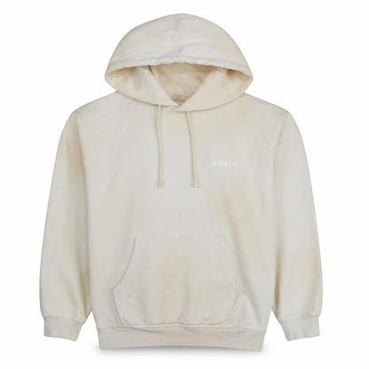 Levi's Men's Beige Pullover Hoodie XS Regular Fit Fleece Sweatshirt