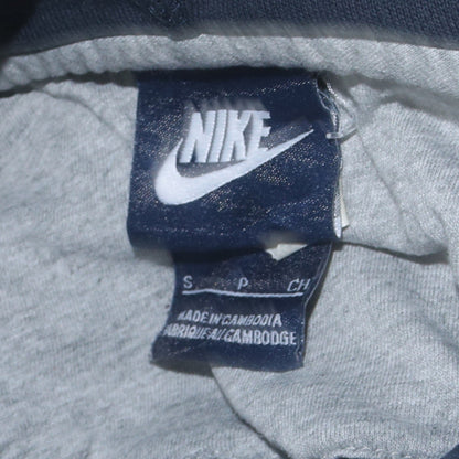 Nike Men's Blue Full Zip Hoodie S Regular Fit Cotton