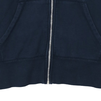 Nike Men's Blue Full Zip Hoodie S Regular Fit Cotton