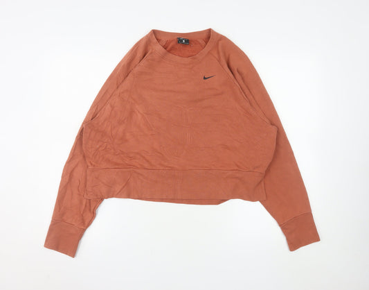 Nike Dri-FIT Rust Orange Women's M Pullover Sweatshirt