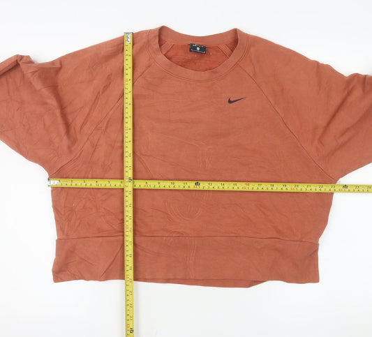 Nike Dri-FIT Rust Orange Women's M Pullover Sweatshirt