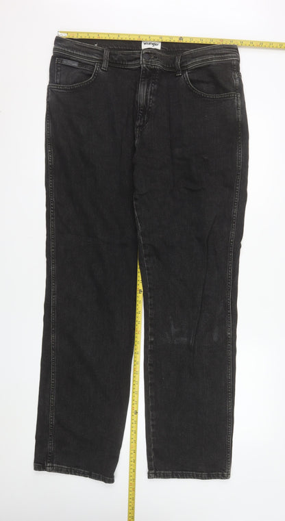 Wrangler Men's Black Straight Leg Texas Jeans W36 L32 Regular Fit