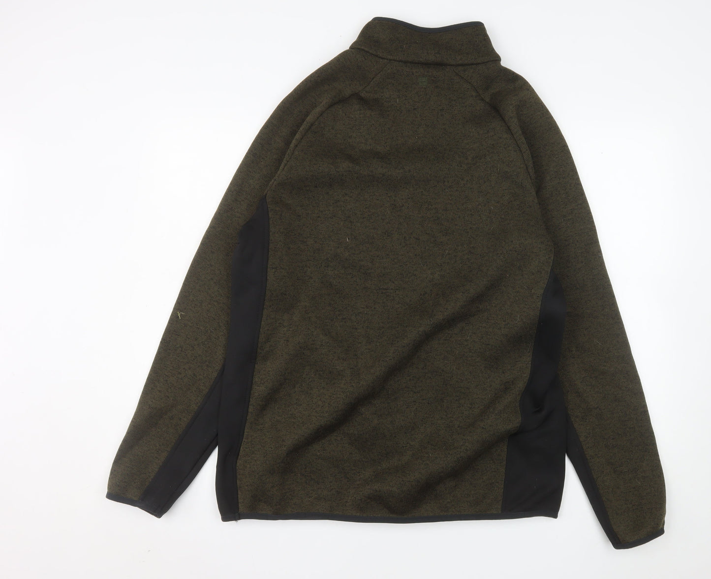 Mountain Warehouse Men's Green XL 1/4 Zip Pullover Fleece Sweatshirt