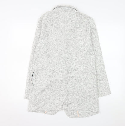 Miss Selfridge Women’s Grey Knit Mid-Length Blazer Jacket Size 6