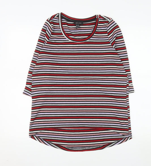 New Look Women’s Multicoloured Striped Pullover Jumper UK 12