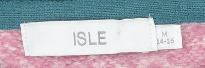 Isle Women’s Multicoloured Striped Knit Jumper Size 14-16 M