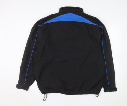 Kartel Men’s Black Blue Windbreaker Jacket L Regular Lightweight