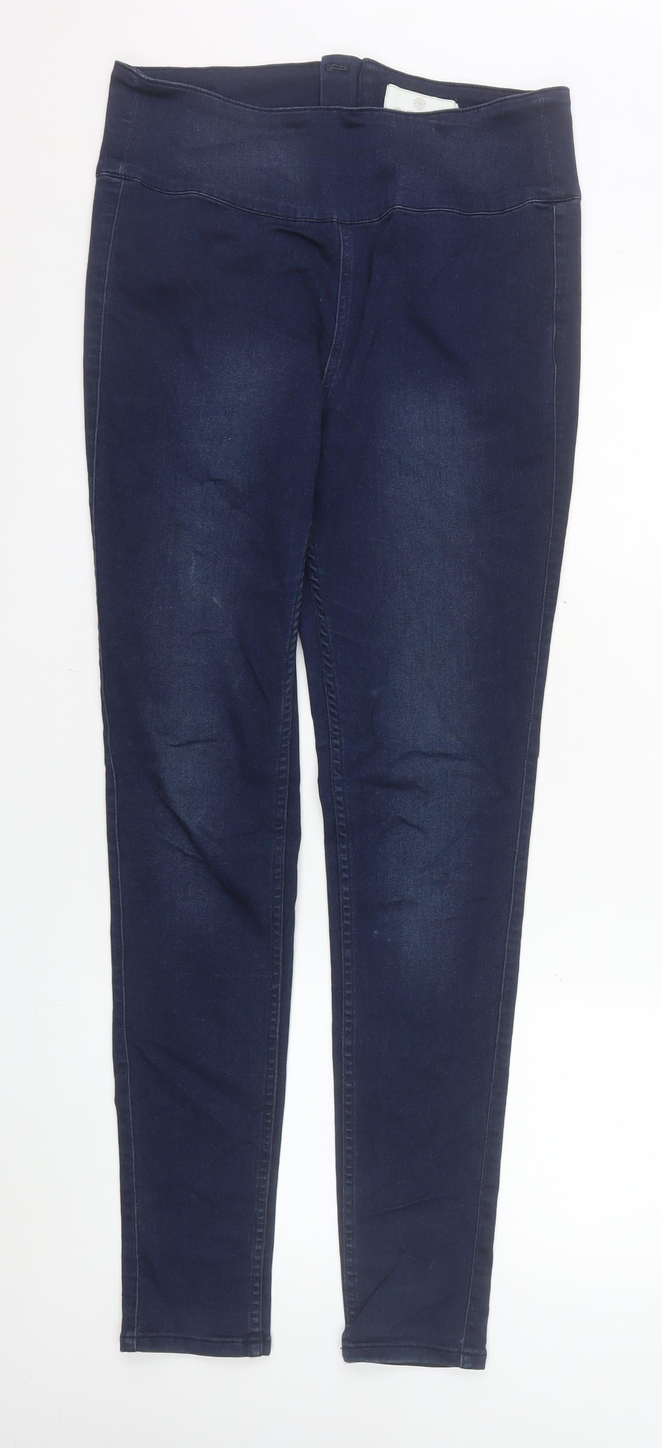 Womens UK Size L Pieces Slim Fit Jegging Blue Jeans
