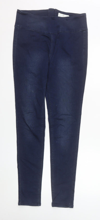 Womens UK Size L Pieces Slim Fit Jegging Blue Jeans