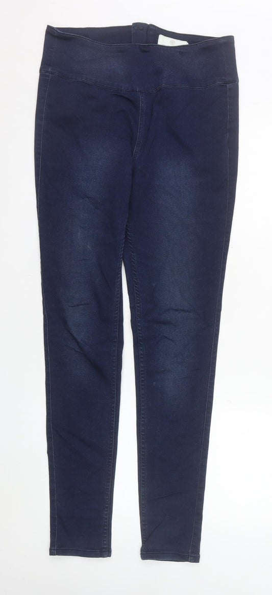 Womens UK Size L Pieces Slim Fit Jegging Blue Jeans