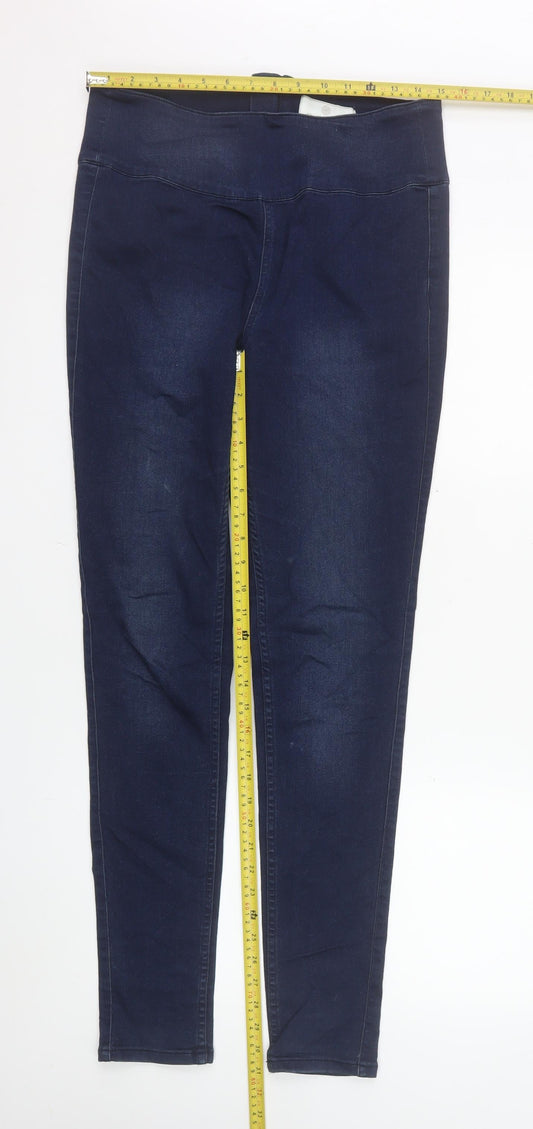 Womens UK Size L Pieces Slim Fit Jegging Blue Jeans