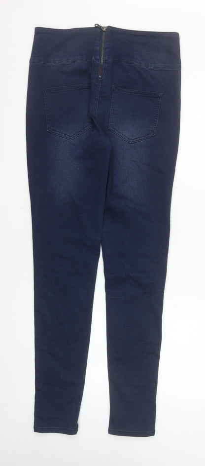 Womens UK Size L Pieces Slim Fit Jegging Blue Jeans