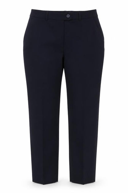 Front view of St. Bernard Women’s Black Dress Pants, size UK 12, Straight Leg Trousers