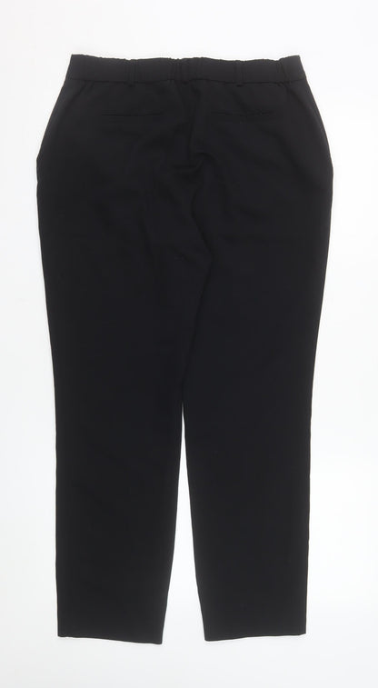Dunnes Women's Black Straight Leg Tailored Trousers Size 12