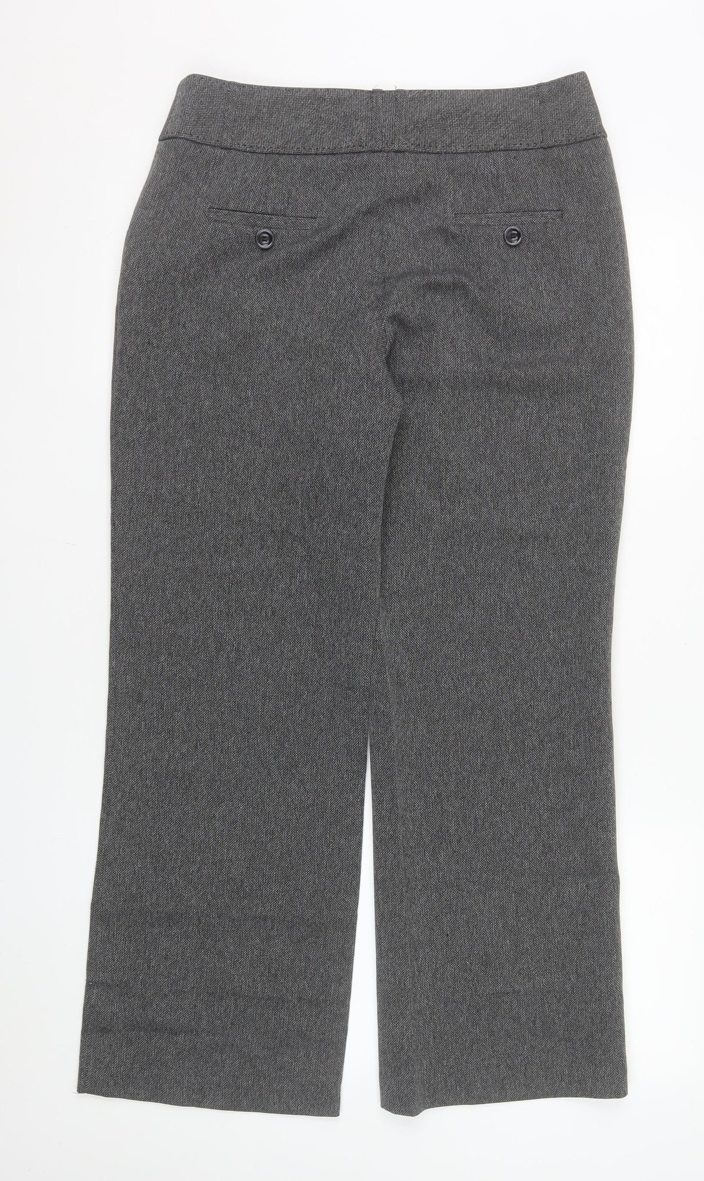 Womens UK Size 12 Dunnes Regular Fit Dress Pants Grey Trousers