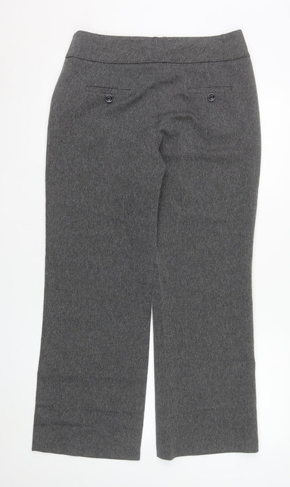 Womens UK Size 12 Dunnes Regular Fit Dress Pants Grey Trousers