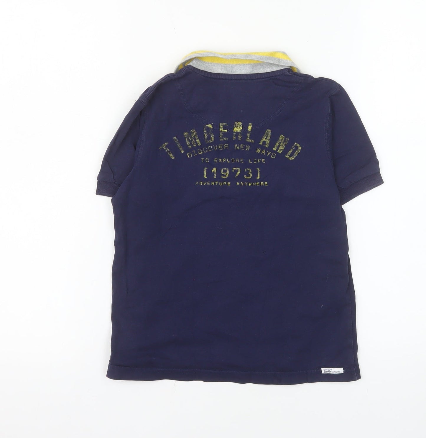 Timberland Boys Navy Polo Shirt 8 Years Cotton Short Sleeve Classic