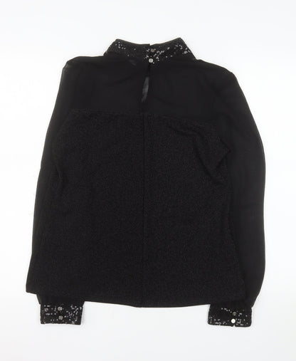 Dunnes Stores Women’s Black Sequin Long Sleeve Tunic Blouse Size 14