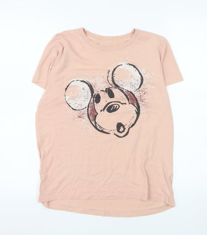 Disney Women’s Pink Mickey Mouse Graphic T-Shirt XS