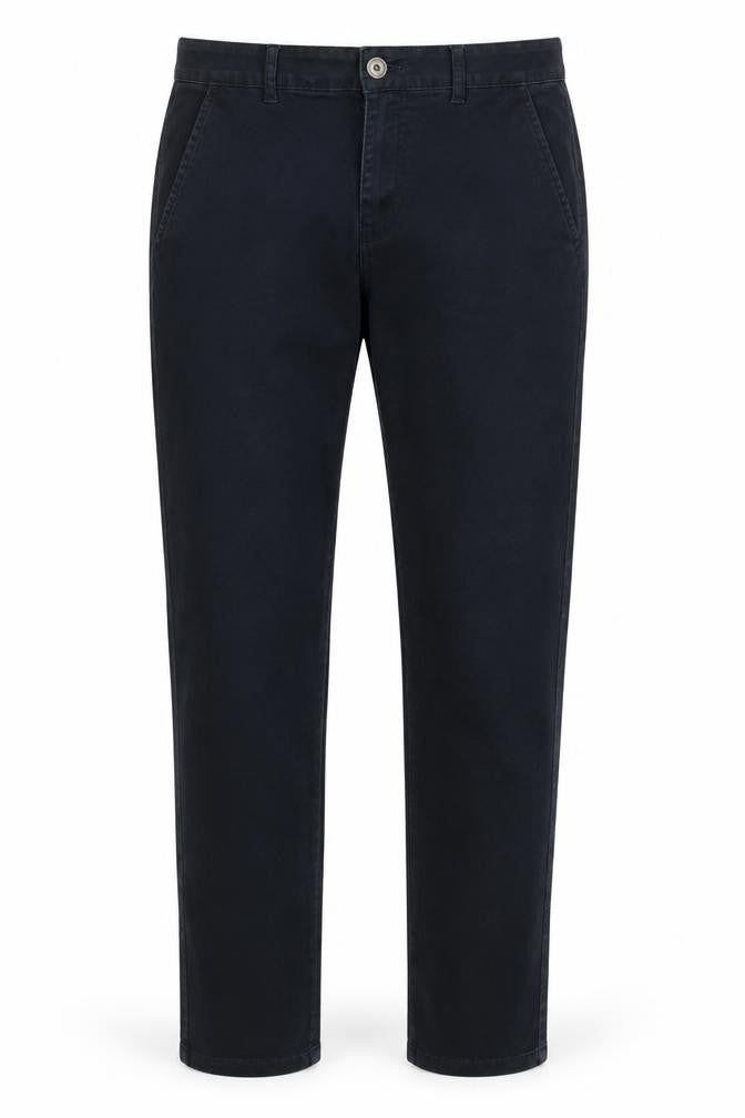 Enzo Jeans Men's Blue Slim Chino Trousers 34R Cotton Blend