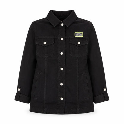 Band of Gypsies Women's Black Cotton Button Jacket Size 6