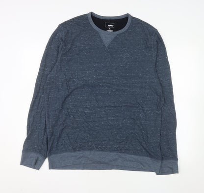 Sonoma Men's Blue Long Sleeve Crew Neck Casual Top XL