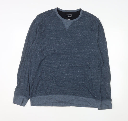 Sonoma Men's Blue Long Sleeve Crew Neck Casual Top XL