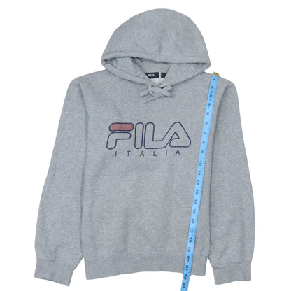 Mens UK Size S FILA Grey Pullover Hoodie