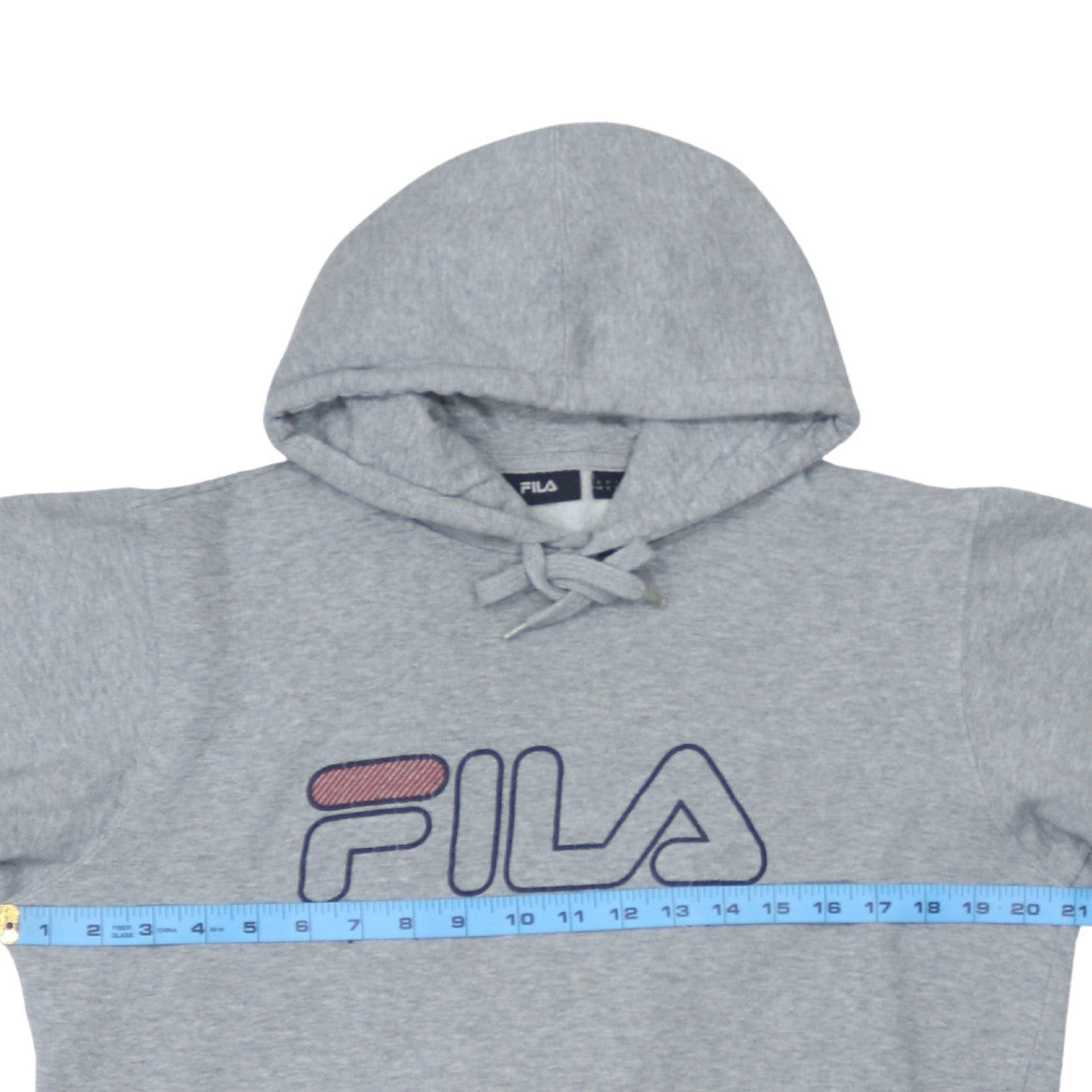 Mens UK Size S FILA Grey Pullover Hoodie