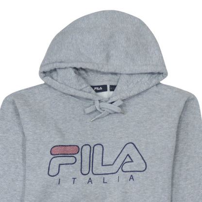Mens UK Size S FILA Grey Pullover Hoodie