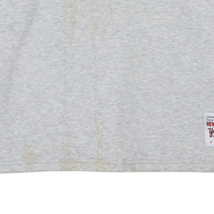 Sportax Men’s Grey Pullover Hoodie M NY Graphic Fleece Vintage Sportswear