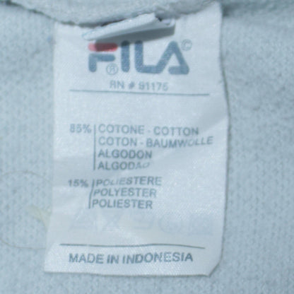 FILA Boys White Logo Pullover Sweatshirt Age 12 Regular Fit Crew Neck