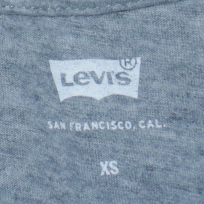 Levi's Men's Grey XS Graphic Print Crew Neck T-Shirt