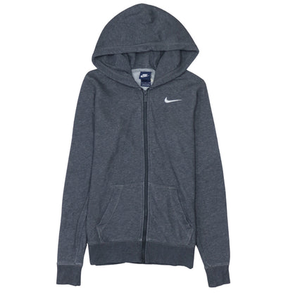 Nike Men's Grey Full Zip Hoodie Small Cotton Blend Fleece