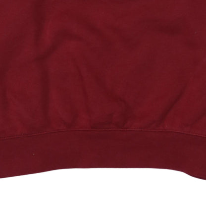 Champion Womens Red Crew Neck Pullover Sweatshirt Medium
