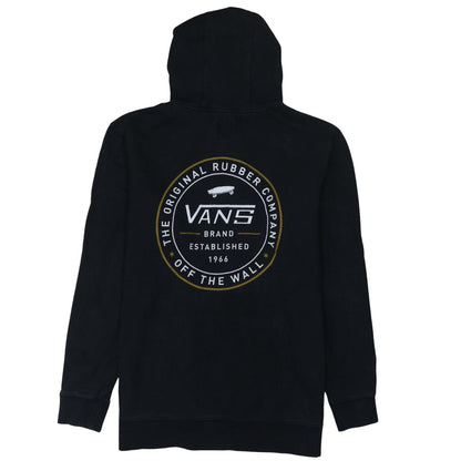 Vans Men's Black Medium Pullover Hoodie with Logo Graphic
