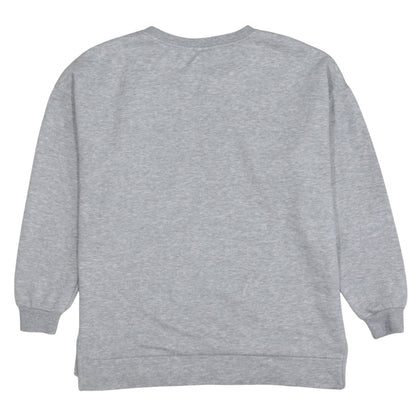 Disney Women Grey Mickey Mouse Graphic Pullover Sweatshirt Size S