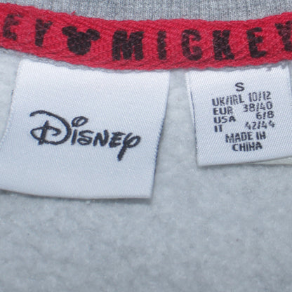 Disney Women Grey Mickey Mouse Graphic Pullover Sweatshirt Size S