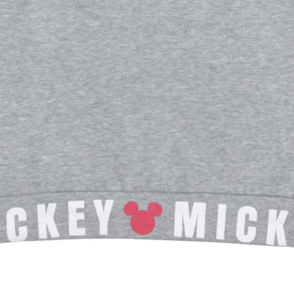 Disney Women Grey Mickey Mouse Graphic Pullover Sweatshirt Size S