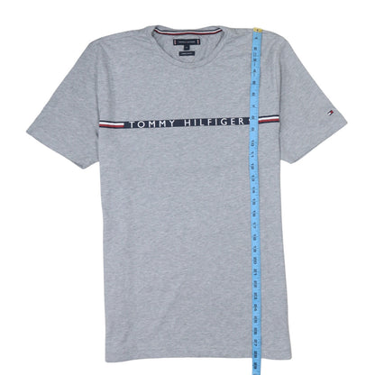 Tommy Hilfiger Men's Grey XL Organic Cotton Logo T-Shirt