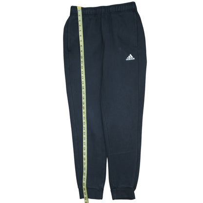 Adidas Men's Black Jogger Sweatpants S Regular Fit Fleece Tapered Activewear