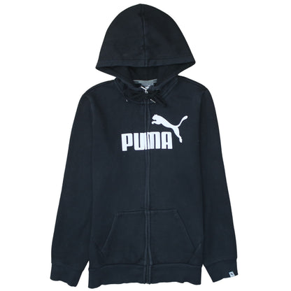 Puma Womens Black Size 12 Full Zip Hoodie Sweatshirt