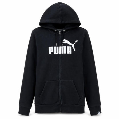 Puma Womens Black Size 12 Full Zip Hoodie Sweatshirt