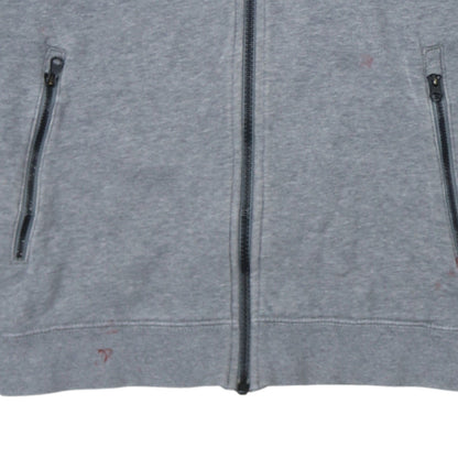 Nike Boys Grey Full Zip Hoodie 10-12 Years Regular Fit Fleece Sweatshirt